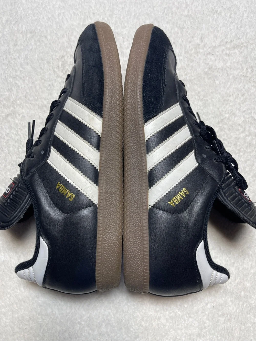 Adidas Black White Samba Retro Trainers Size 10 Men’s